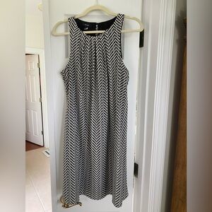 Alfani size 12 black white dress